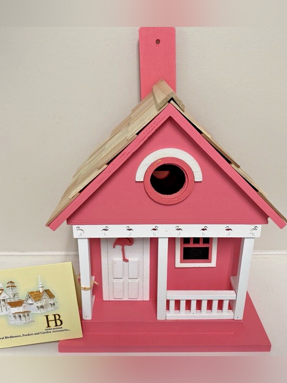 HB Home Bazaar Hot Pink Flamingo Birdhouse
